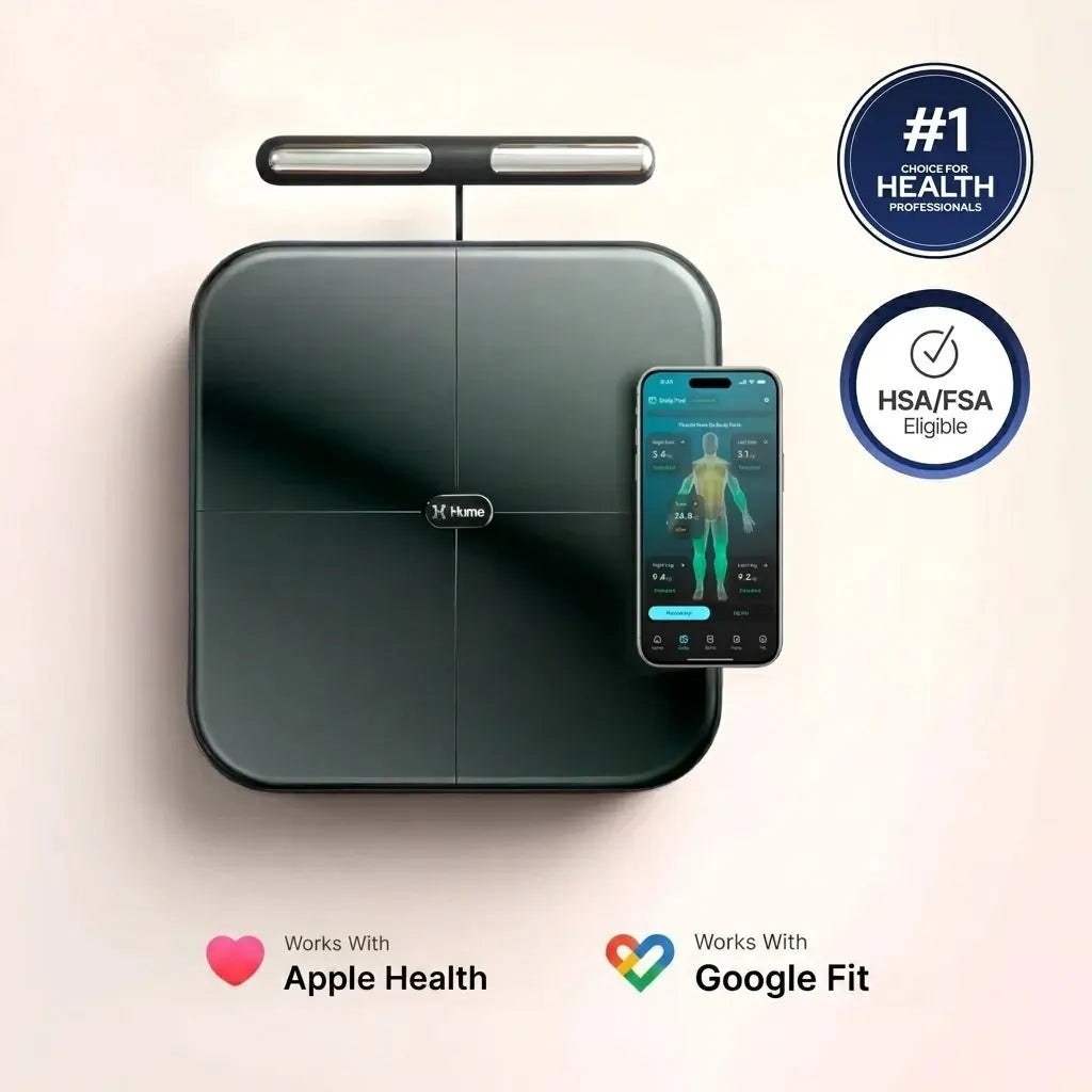 Hume Pod body composition scale — official UK product photo on white background